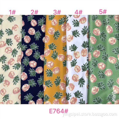 poplin viscose stock lot Rayon printed fabrics